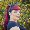 Black Bandana Bow Hair Tie