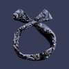 Black Bandana Bow Hair Tie - Image 2