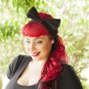 Black Chiffon Bow Hair Tie