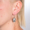 Sugar Skull Black & White Earrings
