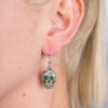 Sugar Skull White & Blue Earrings