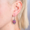 Sugar Skull Pink Earrings
