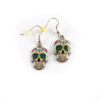Sugar Skull White & Blue Earrings - Image 2