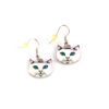 White Cat Earrings - Image 2