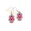 Sugar Skull Pink Earrings - Image 2
