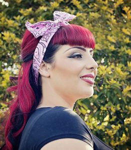 Pink Bandana Bow Hair Tie
