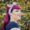 Pink Bandana Bow Hair Tie