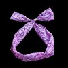 Pink Bandana Bow Hair Tie - Image 2