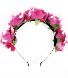 Pink Rose Headband