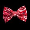Red Bandana Bow Clip - Image 2