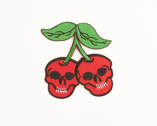 Large Cherry Skull Patch