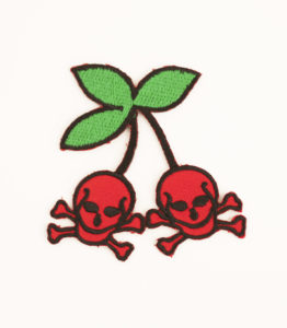Small Cherry Skull Patch