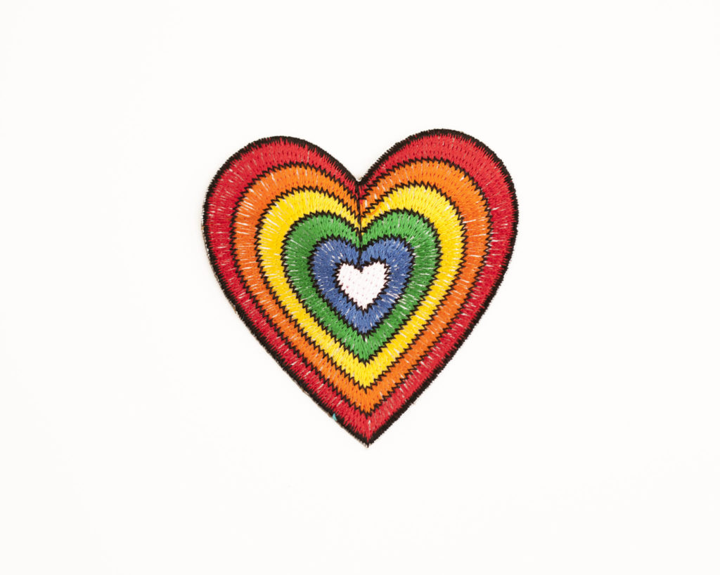 Inwards Rainbow Heart Patch Cybershop Australia