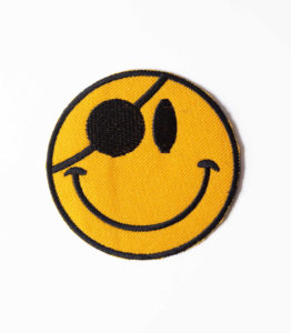 Pirate Smiley Patch
