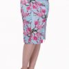 Banned Apparel - Last Dance Pencil Skirt - Cherry Blossom