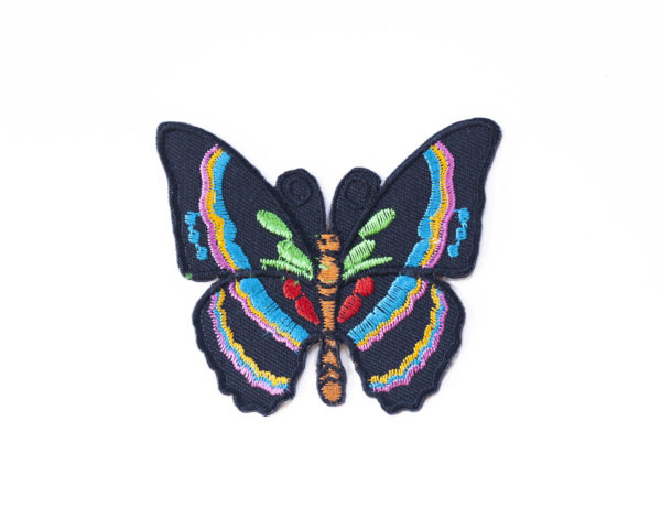 Small Black Butterfly Patch