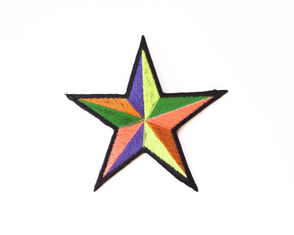 Multi Colour Star Patch