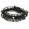 Lace Diamante Leg Garter
