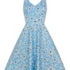 Hell Bunny Daphne 50's Dress - Sky Blue - Image 6