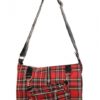 Red Tartan Messenger Bag