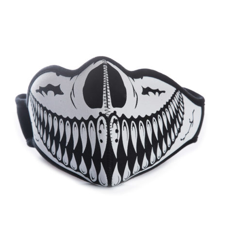 Face Mask - Neoprene Skull Sharp Teeth - Cybershop Australia