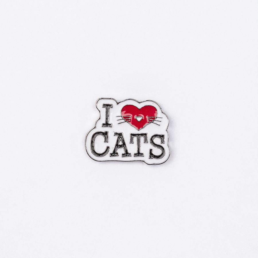 I Love Cats Enamel Pin - #180 - Cybershop Australia
