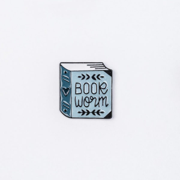 Book Worm Pin