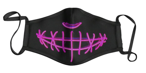 Face Mask - Hot Pink/Purple Wire Mouth