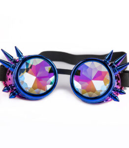 Spike Kaleidoscope Goggles- Chrome Blue/Pink