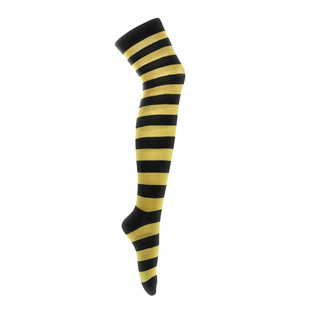 Black and Yellow Stripe - Over the knee socks - Cybershop Australia