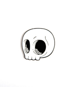 Skull with Big Eyes Pin