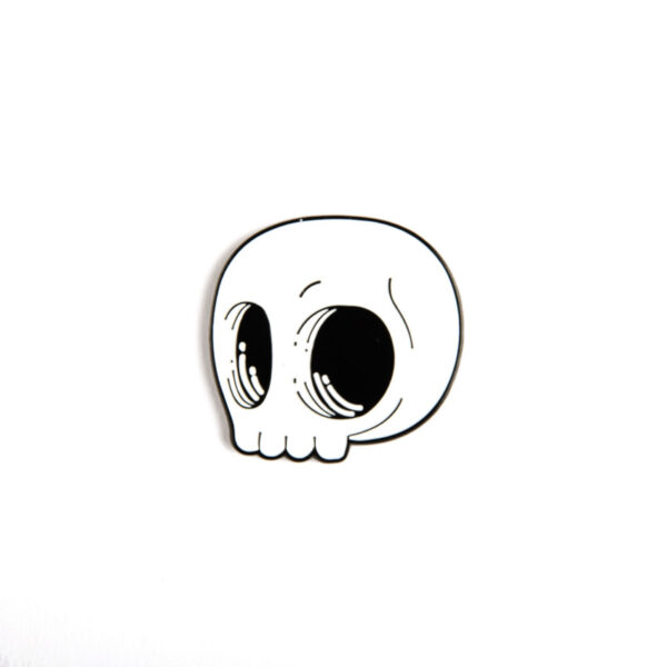 Skull with Big Eyes Pin