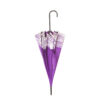Purple with White Lace Trim Pagoda Parasol