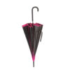 Black with Hot Pink Trim Pagoda Parasol