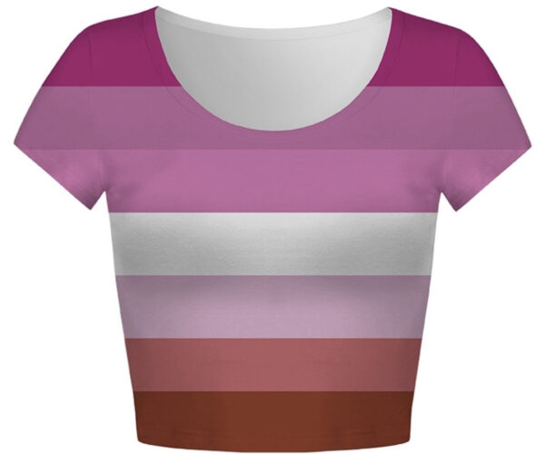 Pride Lesbian Flag Crop Top
