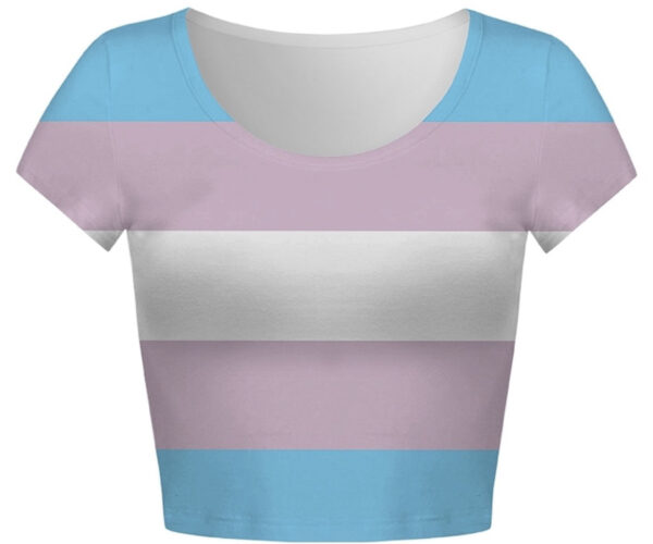 Pride Transgender Flag Crop Top