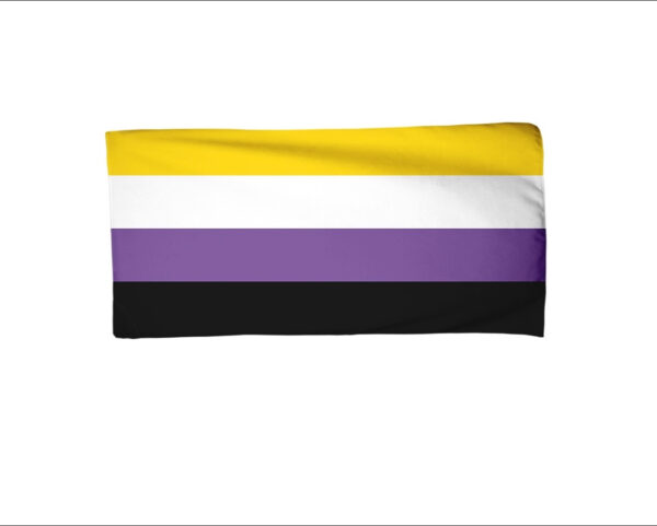 Pride Non Binary Flag Beach Towel