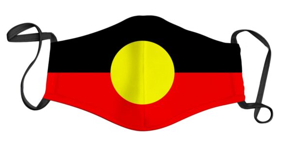 Aboriginal Flag Print Face Mask
