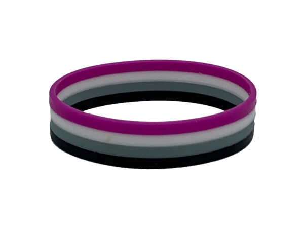 Asexual Flag Silicone Bracelet