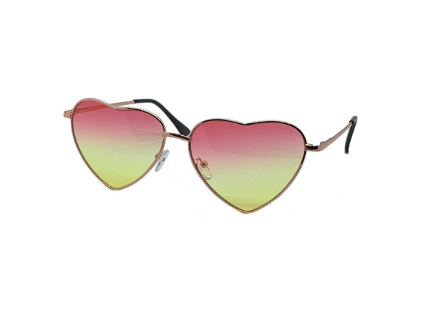 Heartbreaker Pink and Yellow Lens Sunglasses