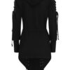 Banned Apparel - Draconia Tie Hoodie - Black - Image 2