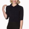 Banned Apparel - Night Blue April Short Sleeve Cardigan - Image 2