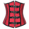 Vixen Red Buckle Waist Corset