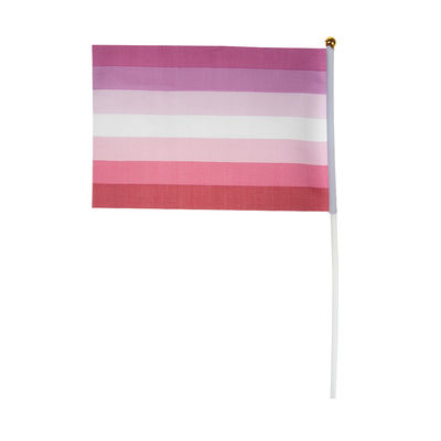 Lesbian Pride Hand Flag - Small