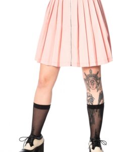 Banned Apparel - Urban Vamp Pleats Skirt - Pink