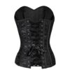 Willow Black Lace Patterned Corset - Image 3
