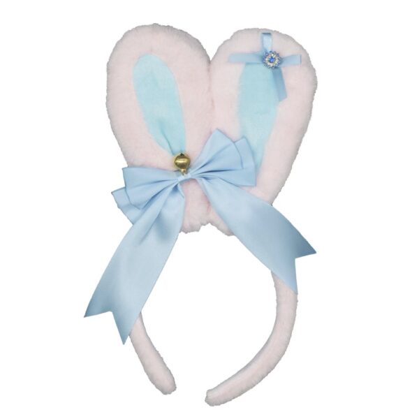 Bunny Ear Headband - Pink/Blue