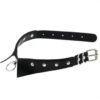 Danika Black Collar Choker with Silver Ring