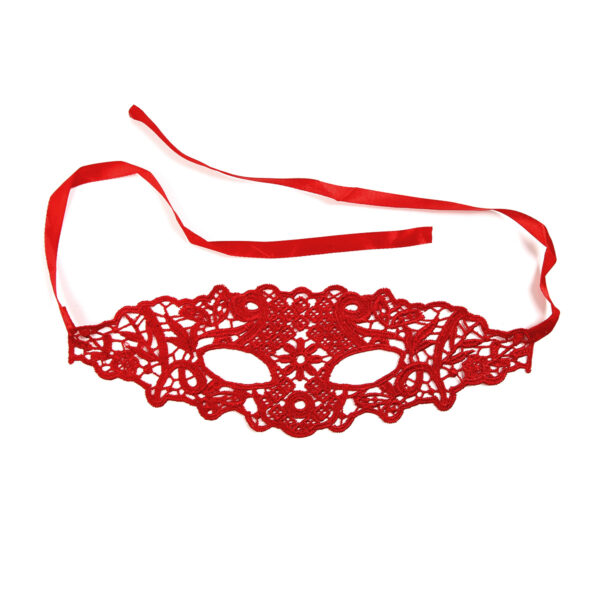 Red Masquerade Lace Mask