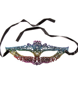 Rainbow Lace Fox Mask